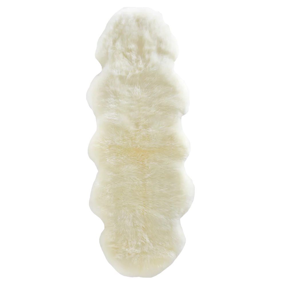Classic Sheepskins Double Rug White