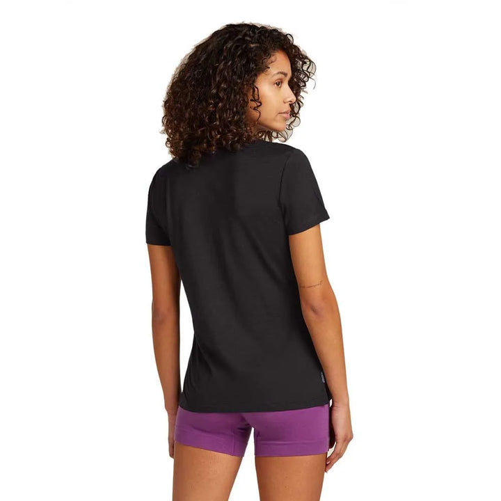 Womens Merino 150 Tech Lite S S T-Shirt Sparkling Stars Black 0A576M