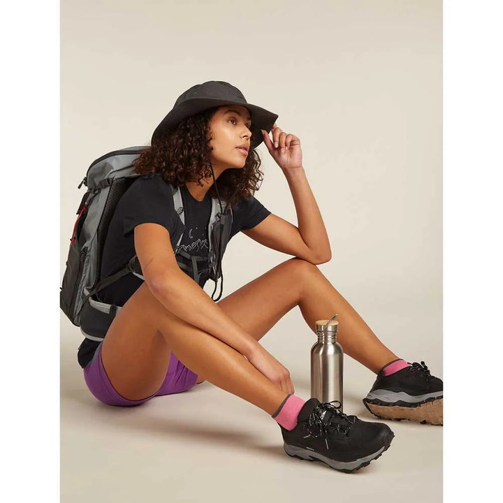 Womens Merino 150 Tech Lite S S T-Shirt Sparkling Stars Black 0A576M