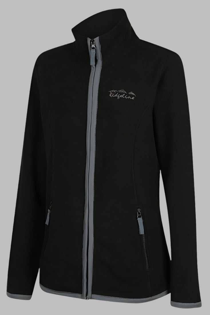 Womens Lowlands Fleece Zip Jacket  Black LFJLL