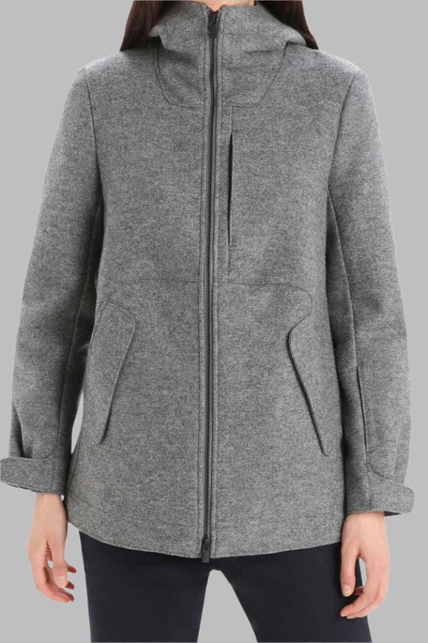 Women's Felted Merino Hooded Jacket