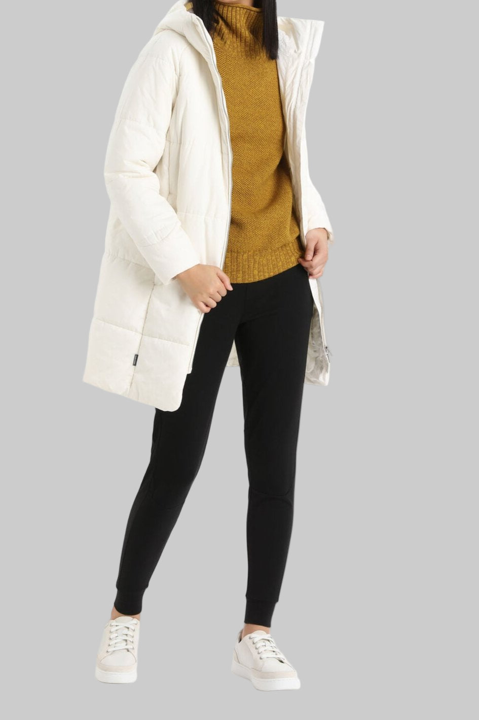 Womens MerinoLoft™ Collingwood II 3Q Hooded Jacket Snow  0A56JE
