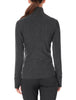 Womens Descender LS Zip  Jet Heather 103900