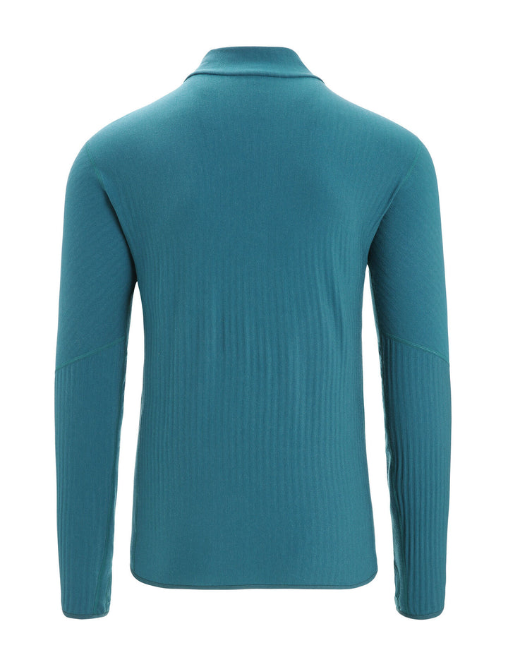 Mens Descender LS Zip Green Glory 104853