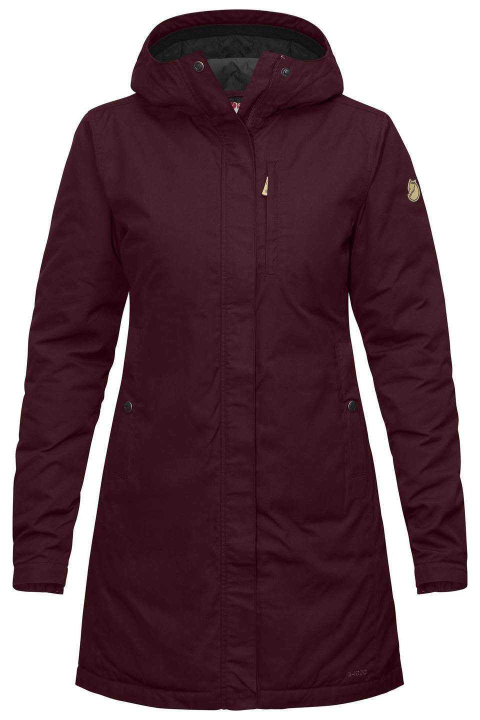 Womens Kiruna Padded Parka Garnet CF89644