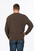Mens Backyard Fisherman Sweater Natural Brown MS1526