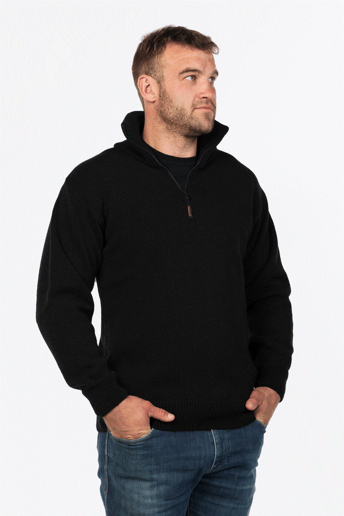Mens North Wester Sweater Black MS1638