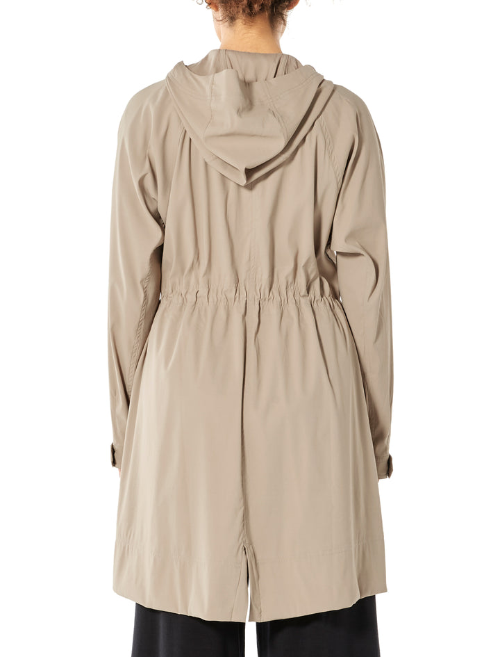 Womens Briar Hooded Zip Parka British Tan 105037