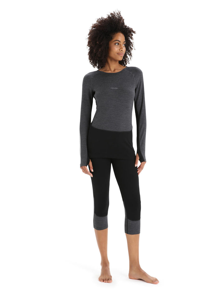 Womens 260 Zoneknit LS Crewe Jet Heather 0A56HL