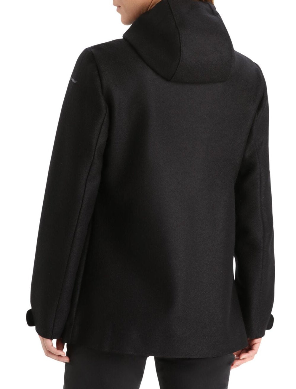 Womens Felted Merino Hooded Jacket - Black 0A56JC
