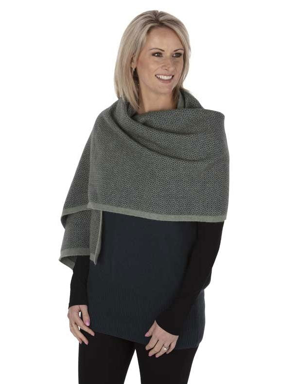 Womens Pebble Wrap-Native World-The WoolPress Arrowtown