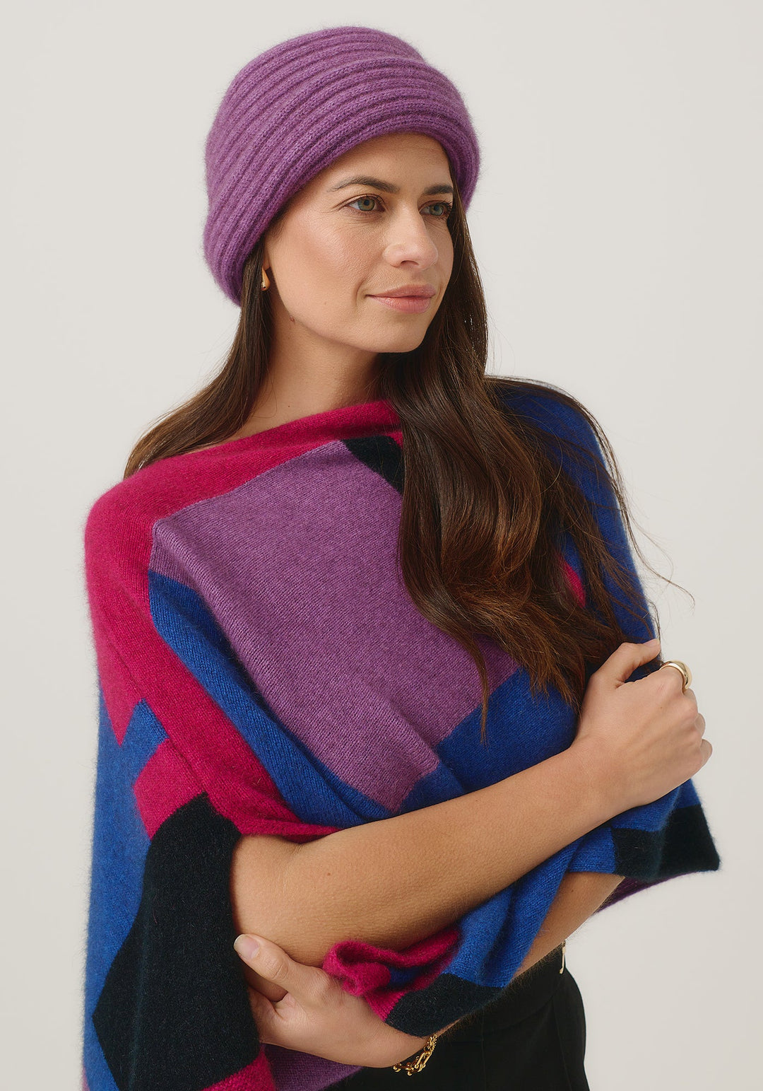 Womens Merinomink Felted Hat Lilac 008009