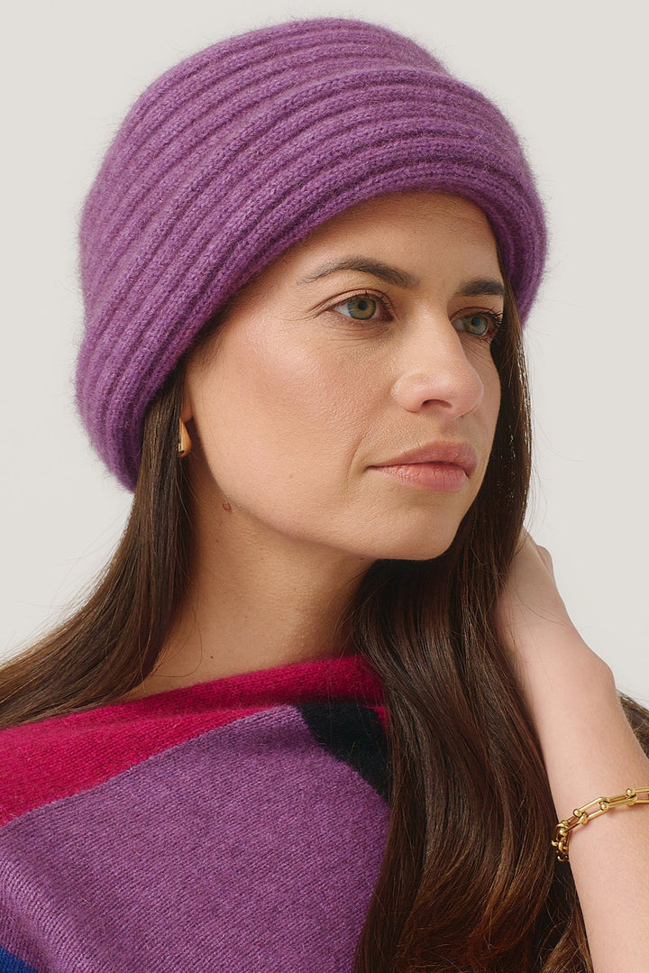 Womens Merinomink Felted Hat Lilac 008009