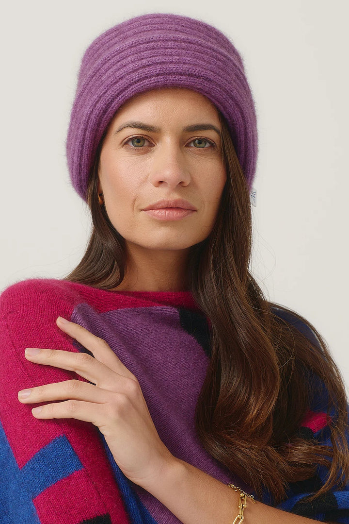 Womens Merinomink Felted Hat Lilac 008009