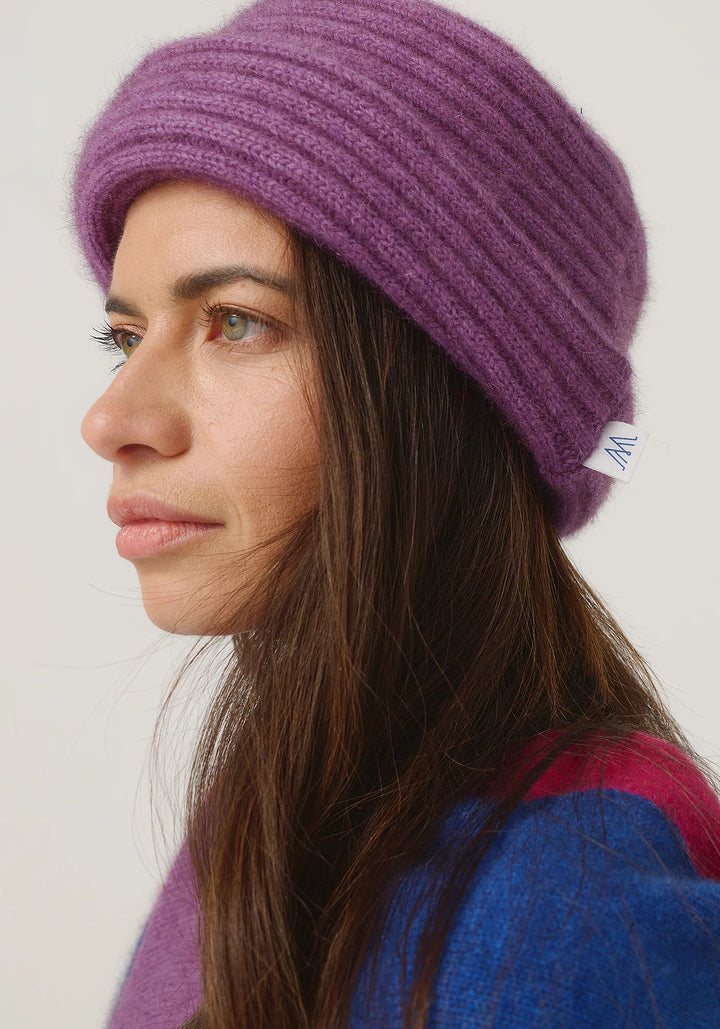 Womens Merinomink Felted Hat Lilac 008009