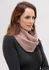 Womens Texture Loop Scarf Rose Dust 0319
