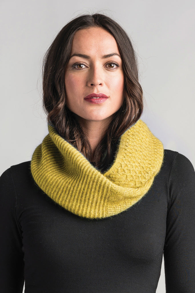 Texture Loop Scarf-Merinomink-The WoolPress Arrowtown