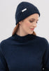 Unisex Merinomink Rib Beanie Zephyr/Dark Navy 0527