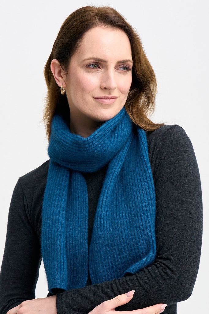 Unisex Ribbed Scarf Agean  0578