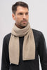 Unisex Ribbed Scarf Latte 0578