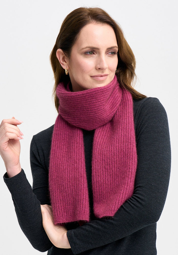 Unisex Ribbed Scarf Magnolia 0578