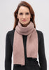 Unisex Ribbed Scarf Rose Dust 0578