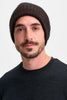 Unisex Merino Mink Slouchy Beanie  Choc/chestnut 0606