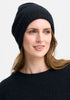 Unisex Merino Mink Slouchy Beanie Jet/Black 0606
