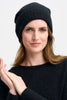 Unisex Merino Mink Slouchy Beanie Jet/Black 0606