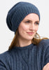 Unisex Merino Mink Slouchy Beanie River/Bluestone 0606