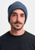 Unisex Merino Mink Slouchy Beanie River/Bluestone 0606