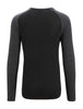 Mens 125 Zoneknit LS Crewe Thermal Jet Heather  A56H3