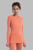 Womens 125 ZoneKnit™ Merino Blend LS Crewe Tang/Praline 0A56H4