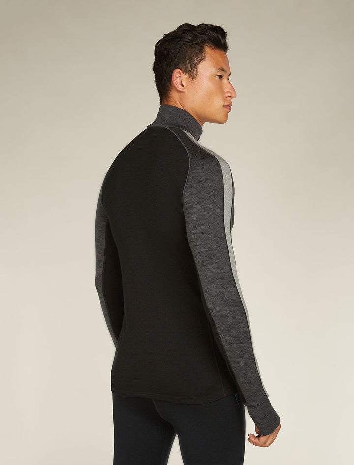 Mens 260 ZoneKnit™ LS Half Zip Thermal Top Jet HTHR / Black BA56HF