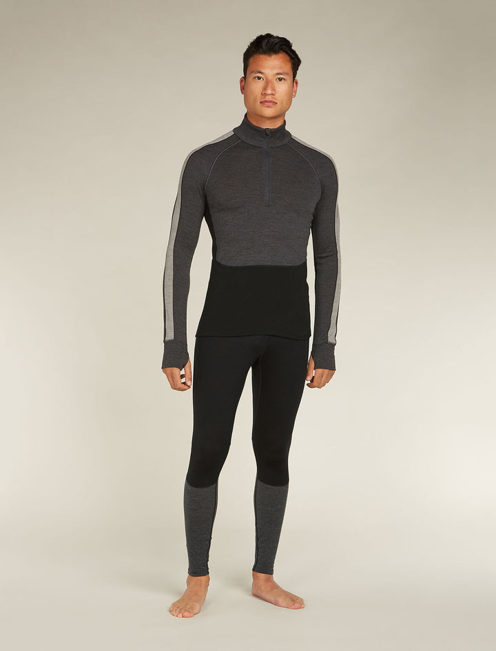 Mens 260 ZoneKnit™ LS Half Zip Thermal Top Jet HTHR / Black BA56HF