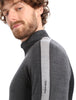 Mens 260 ZoneKnit™ LS Half Zip Thermal Top Jet HTHR / Black BA56HF