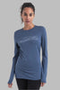 Womens Merino 200 Oasis LS Thermal Top Ski Stripes