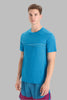 Mens Merino Tech Lite II Short Sleeve T-Shirt Cadence Paths Geo Blue 0A56N8