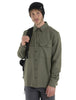 Mens Merino 200 Dawnder Long Sleeve Flannel Shirt Loden 0A56QX&nbsp;