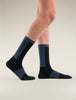 Womens Merino Blend Run+ Ultralight Crew Socks Black/Graph 0A56VM