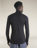 Mens Merino Blend 125 ZoneKnit™ LS Half Zip Thermal Top Black BA56VX