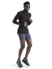 Mens Merino Blend 125 ZoneKnit™ LS Half Zip Thermal Top Black BA56VX