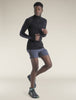 Mens Merino Blend 125 ZoneKnit™ LS Half Zip Thermal Top Black BA56VX