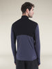 Mens Merino Blend 200 Realfleece™ Descender L S Half Zip Jacket Black/Graphite BA56VY