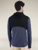 Mens Merino Blend 200 Realfleece™ Descender LS Zip Hoodie Black / Graphite BA56VZ