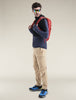 Mens Merino Blend 200 Realfleece™ Descender LS Zip Hoodie Black / Graphite BA56VZ