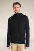 Mens Merino 260 Quantum Long Sleeve Zip Hoodie Black  BA56W2
