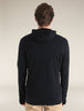 Mens Merino 260 Quantum Long Sleeve Zip Hoodie Black  BA56W2