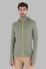 Mens Merino 260 Quantum IV LS Zip Hoodie Lichen/Hyper 0A56W2