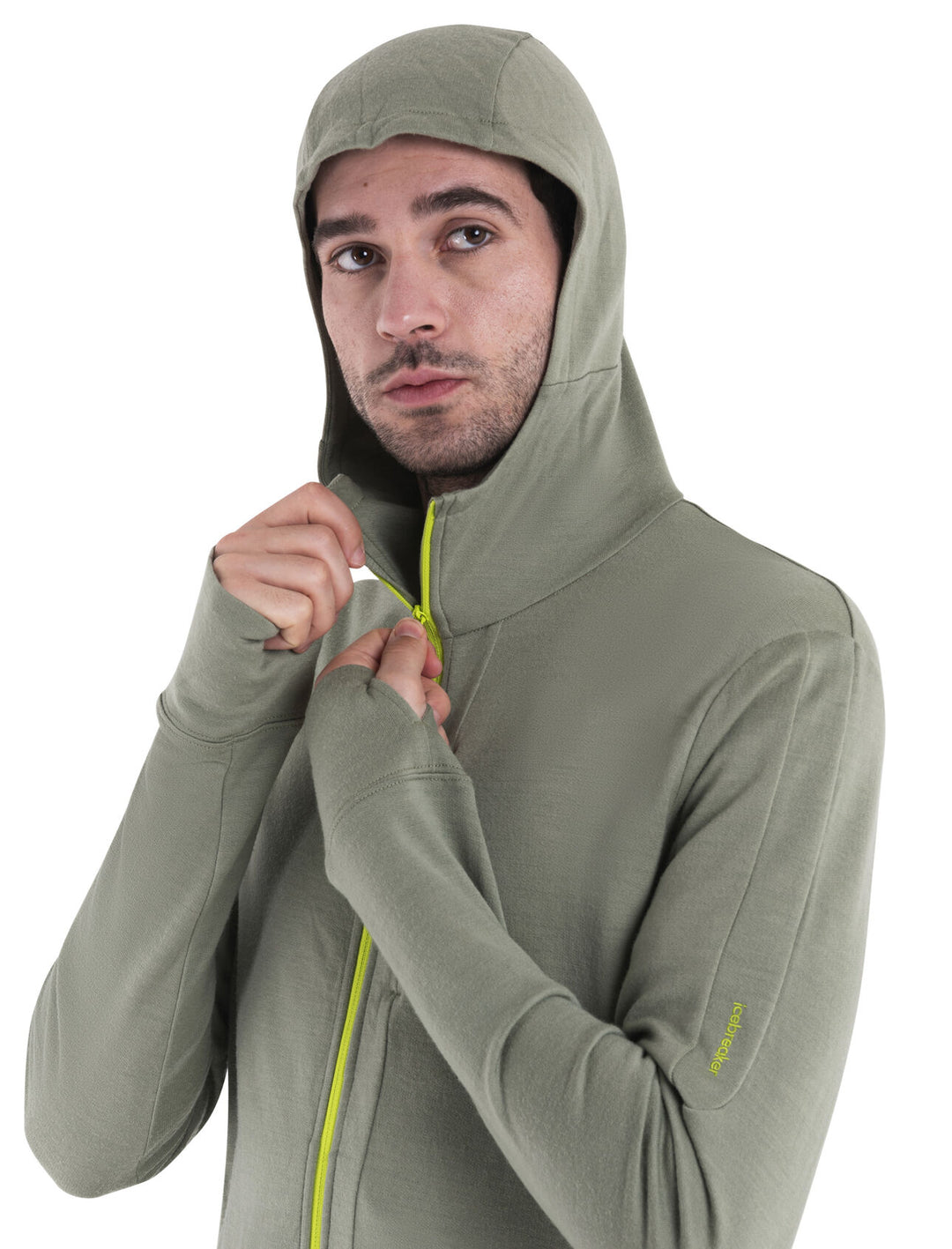 Mens Merino 260 Quantum IV LS Zip Hoodie